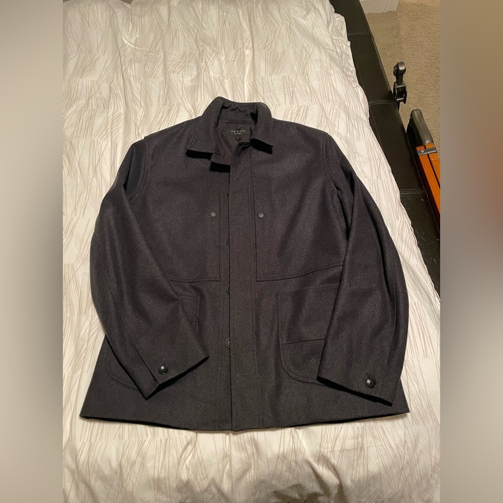 Rag & Bone Men’s Wool Jacket Charcoal Gray Size 42